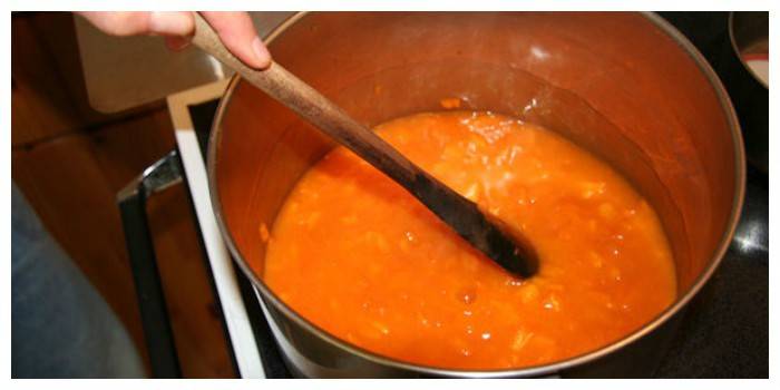 Como cozinhar geléia de damasco