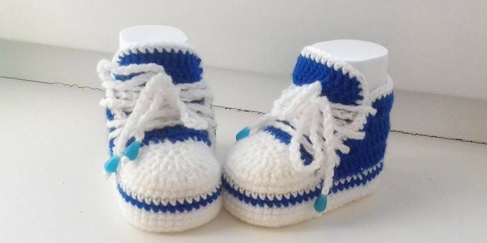 Botines de ganchillo para niño