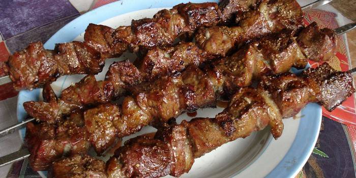 Brochetas de hígado de pollo