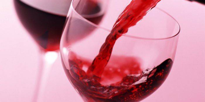 vinho de framboesa com calda