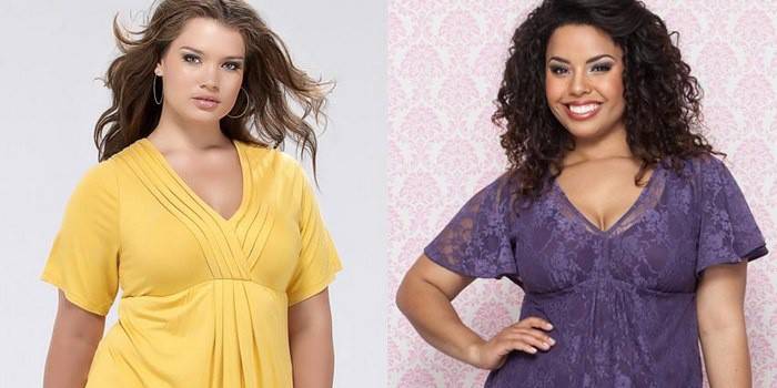 Blusas de moda para mulheres com excesso de peso