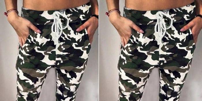 Pantalones de camuflaje para mujer