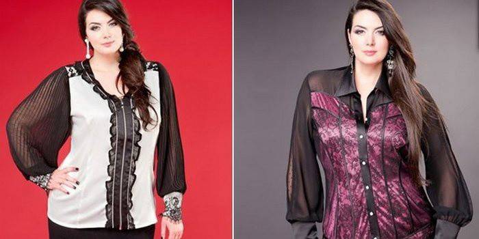 Blusas para senhoras cheias