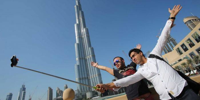 Selfie stick shot
