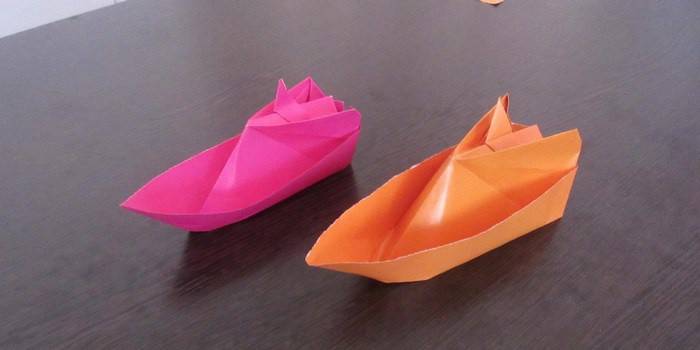 Łódź z papieru origami