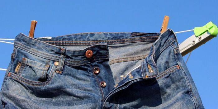 Jeans depois de lavar