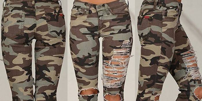 Jeans de camuflaje