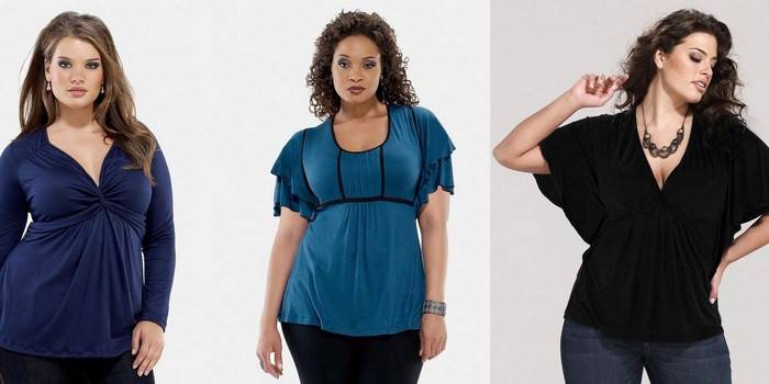 Blusas para senhoras cheias