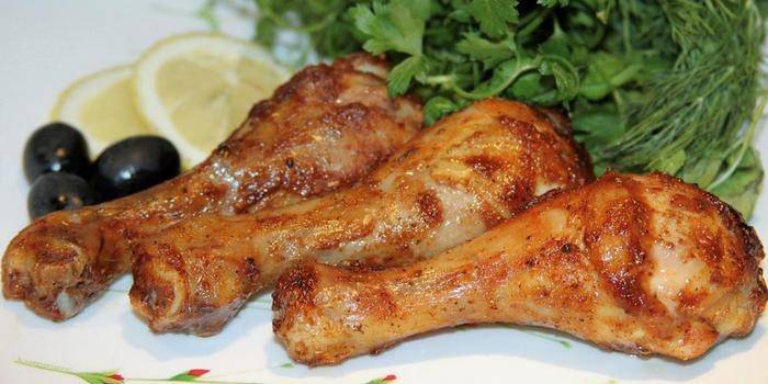 Muslos de pollo frito