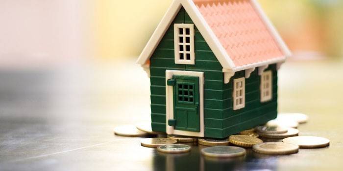 Casa en monedas