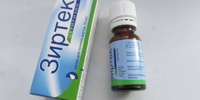 Zyrtec cai por embalagem