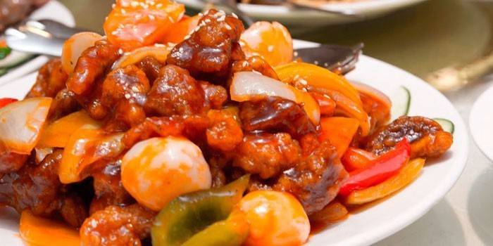 Filé de Frango com Legumes