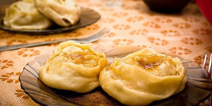 Manti de carne estilo uzbeque
