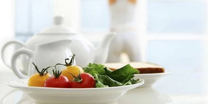 Verduras en un plato