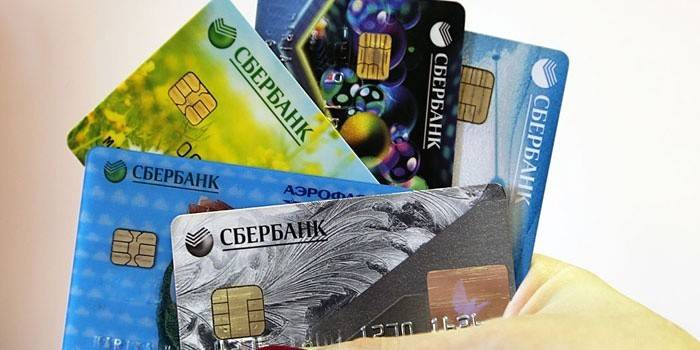 Plastikowe karty Sberbank