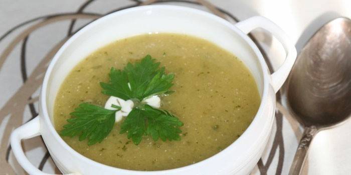 Puree s bylinkami