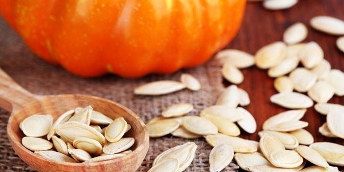 Semillas de calabaza y calabaza