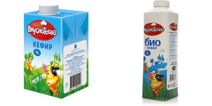 Produkt biokefir z mleka fermentowanego Vkusnoteevo