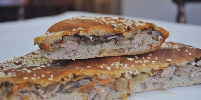 Torta de repolho sem fermento