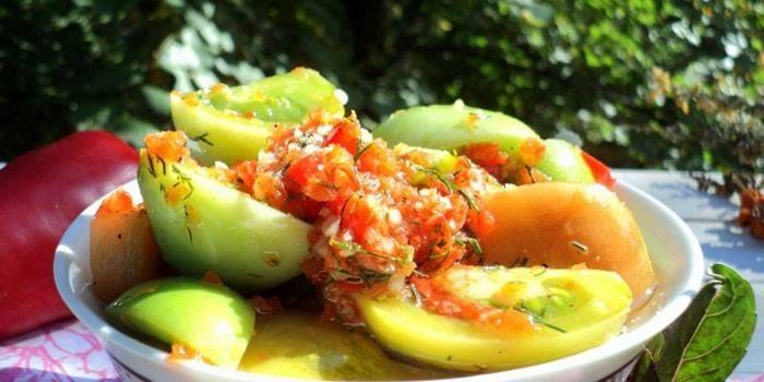 Tomates verdes enlatados