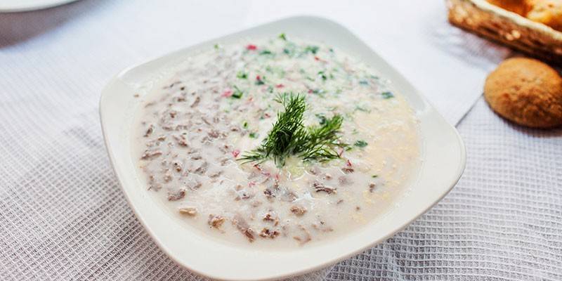 Okroshka z językiem