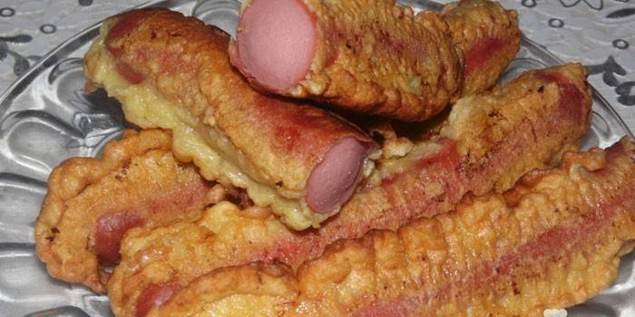 Salchichas fritas