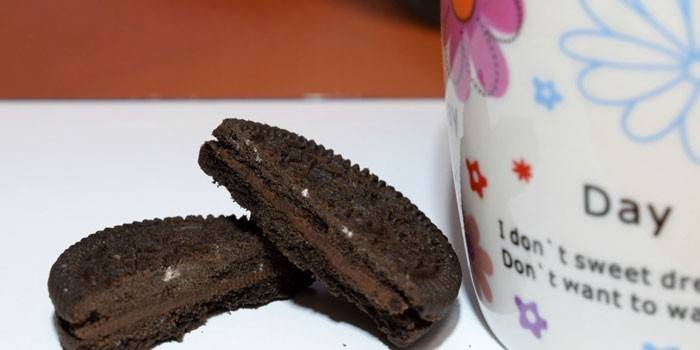 Oreo relleno de chocolate