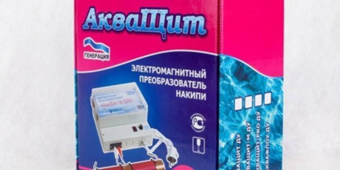 Konwerter elektromagnetyczny AquaShield w opakowaniu
