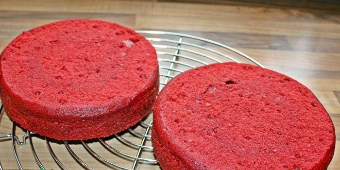 Bolos de biscoito vermelho