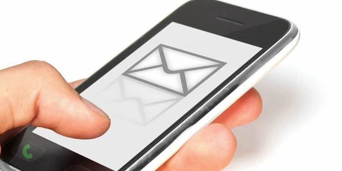 Carta ícone no smartphone