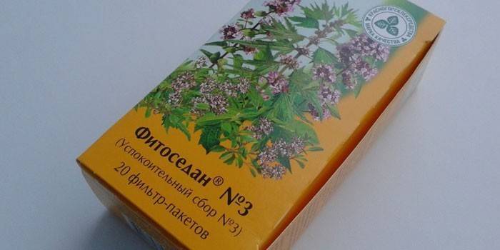 Upokojujúci bylinný čaj Phytosedan v obale