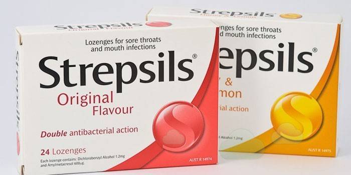 Strepsils tablety v baleniach s rôznymi príchuťami