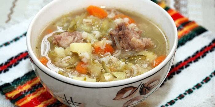 Pickle com cevadinha e carne