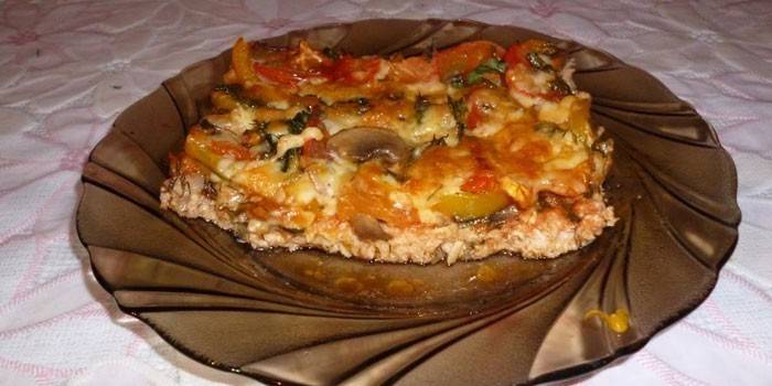 Masa de pizza sin harina