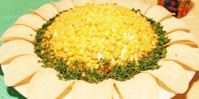 Girasol con pollo
