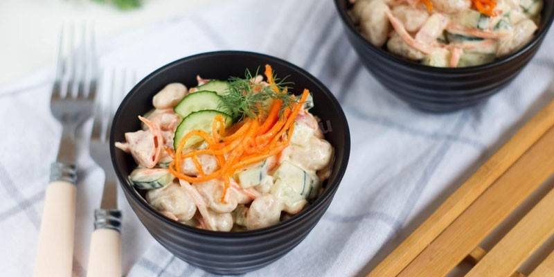 Ensalada coreana de zanahoria y pepino