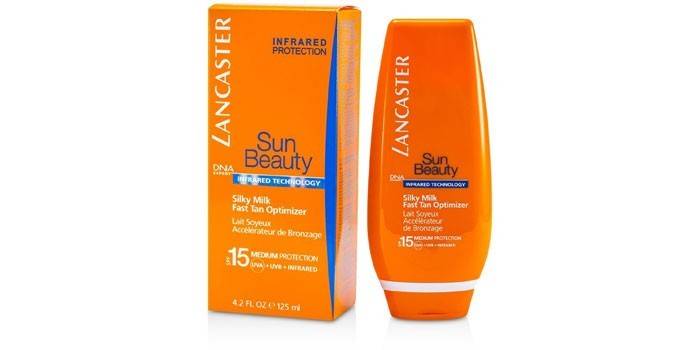 Sun Beauty Silky Milk Fast SPF15 של לנקסטר