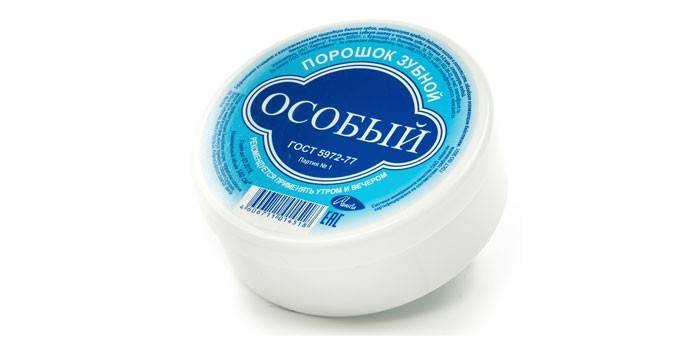 Zubný prášok