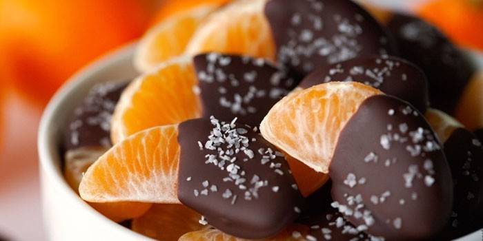 Tangerinas de chocolate