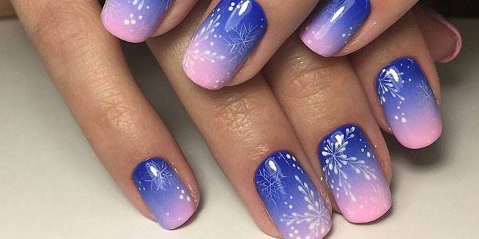 Nowy Rok ombre