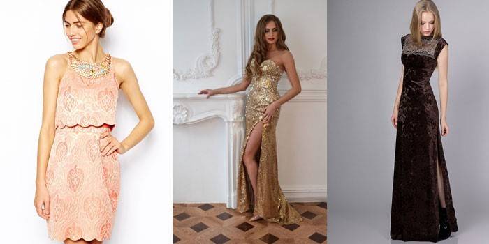Foto das meninas em vestidos