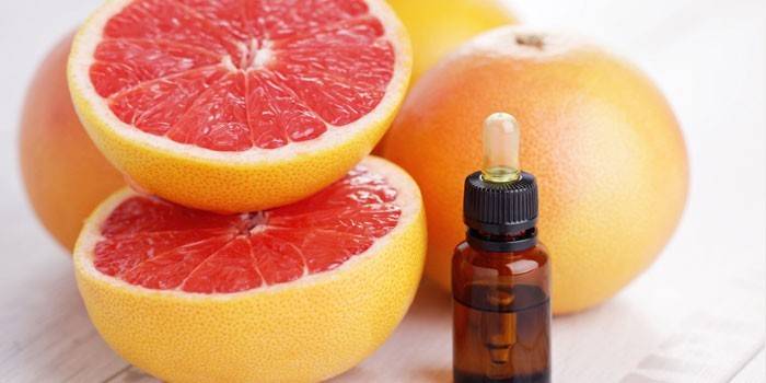 Grapefruit e óleo essencial