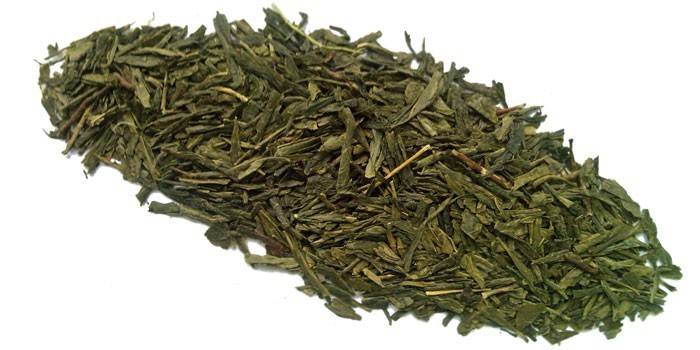 Hojas de té verde