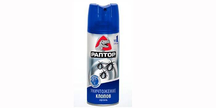 Aerosól Raptor z bugov