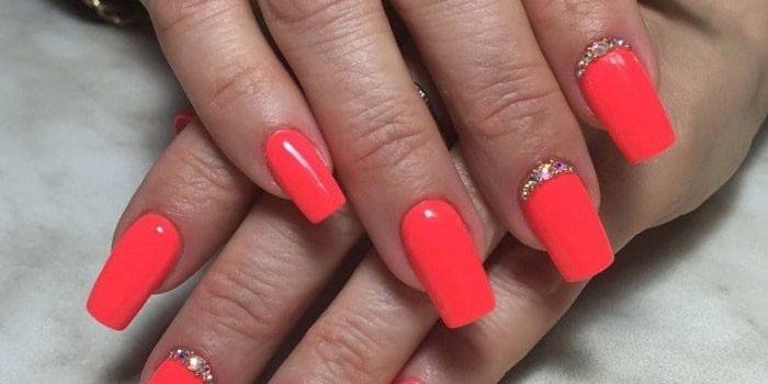 Coral com strass