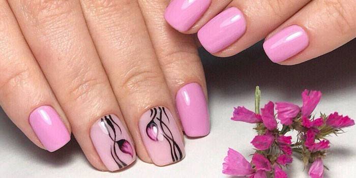 Unhas quadradas curtas