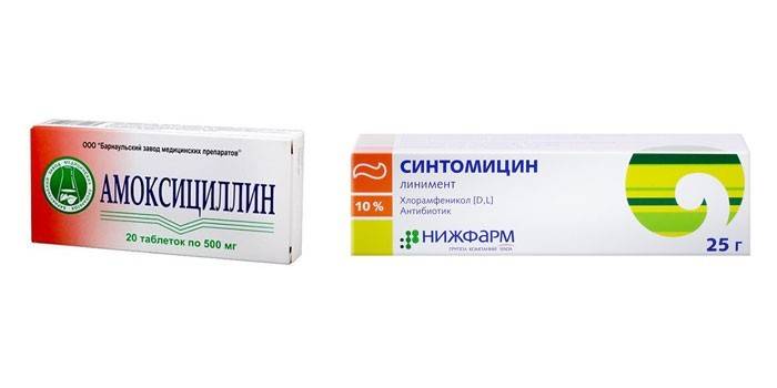 Amoxicilina e Synthomycin