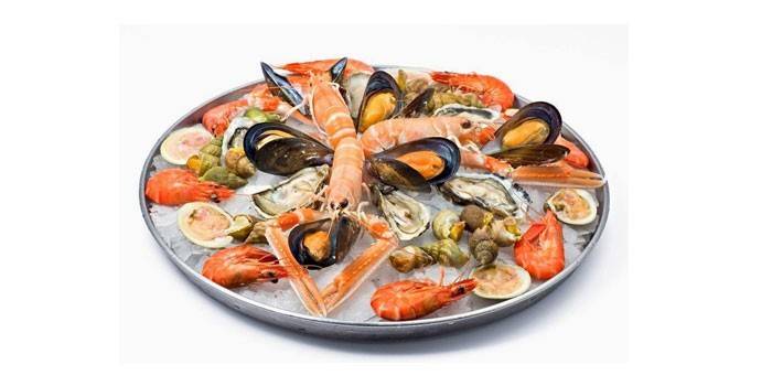 Prato de frutos do mar