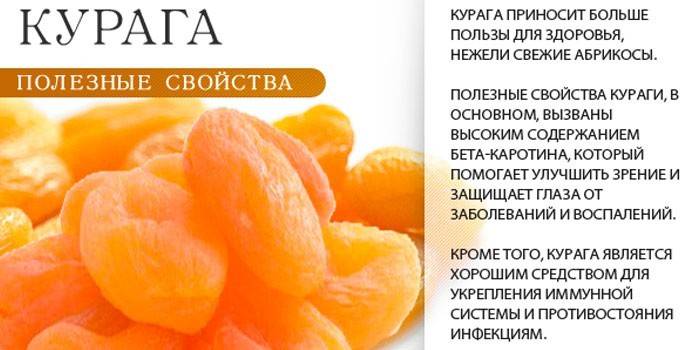 Las propiedades curativas de los albaricoques secos.