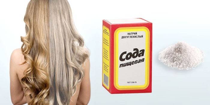 Dziewczyna i soda oczyszczona